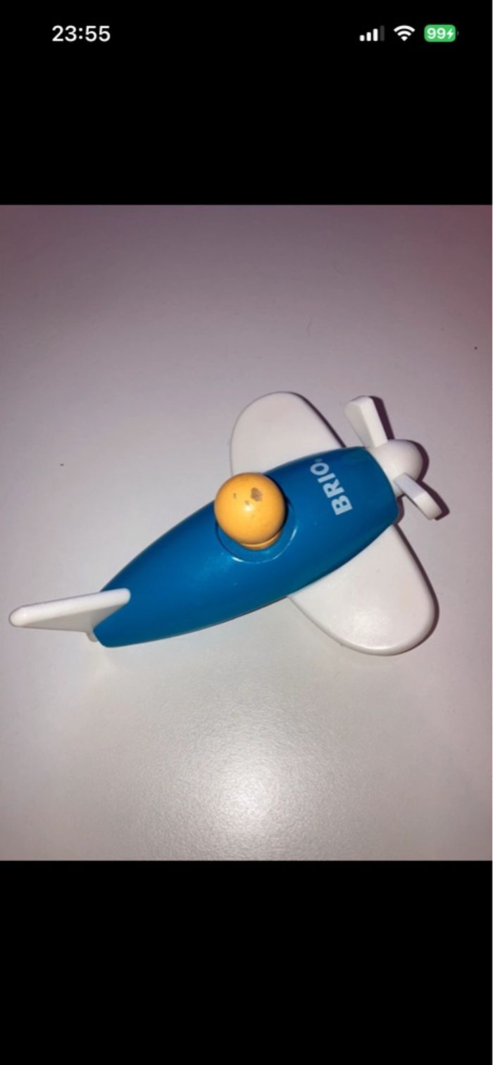 Avion en bois et plastique - photo numéro 5