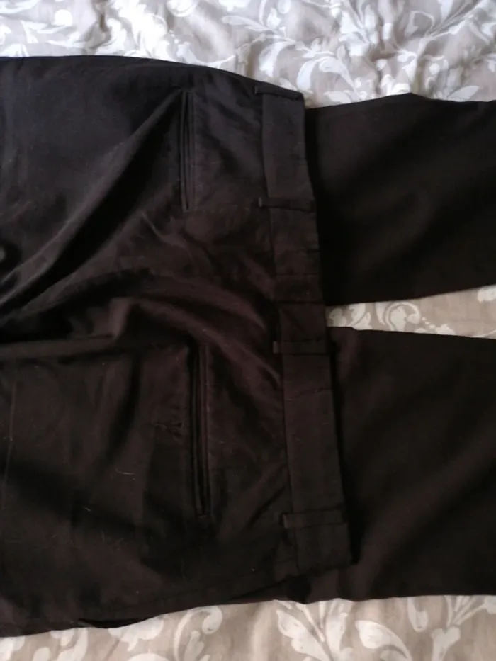 Pantalon Zara Man T40 brun très foncé Homme - photo numéro 3
