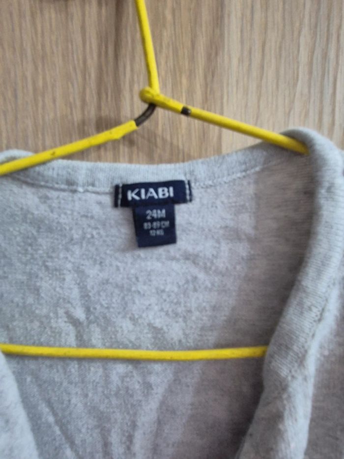 Gilet gris fille - photo numéro 2