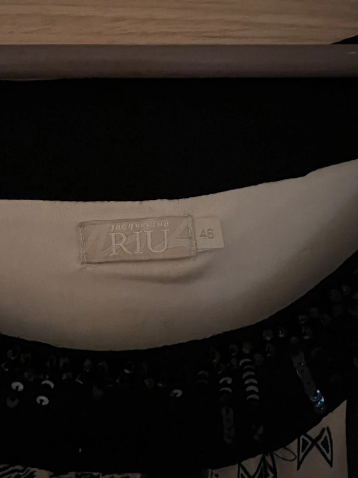 Robe Jacqueline riu beige et noire taille 46  bon état - photo numéro 3