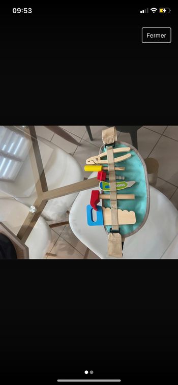 Ceinture bricoleur en bois