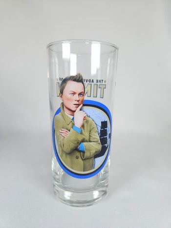 Verre Tintin - Les Aventures de Tintin : Le Secret de La Licorne - 13 cm