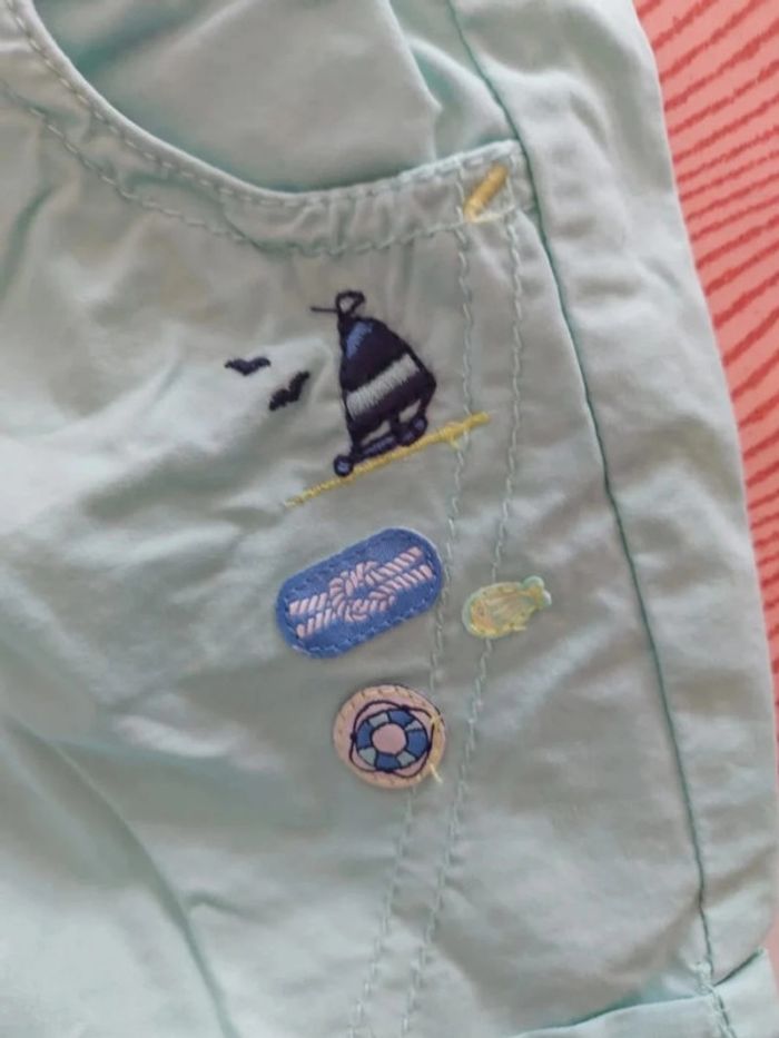 Ensemble short body ébardeur Sergent Major 9 mois - photo numéro 3