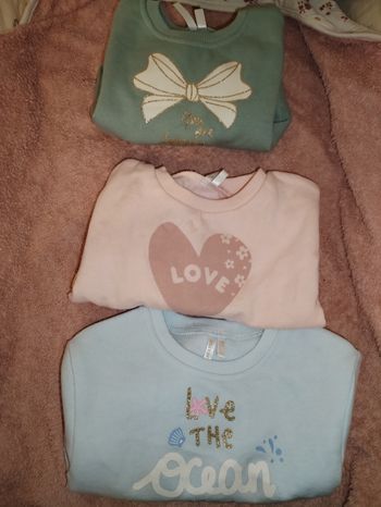 Lot 3 pulls fille - 3 mois