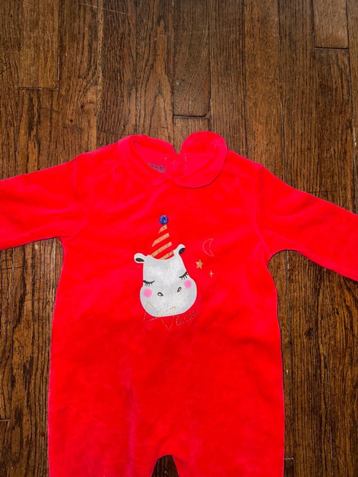 Pyjama velours la compagnie des petits 12 mois - photo numéro 2