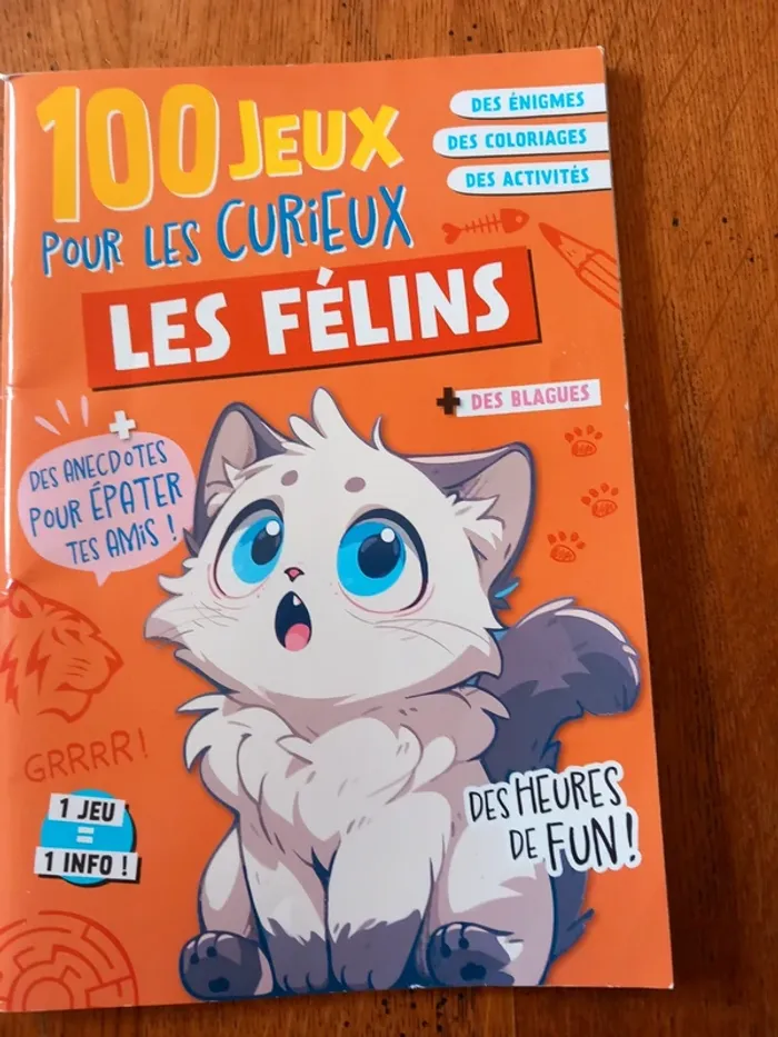 Livre de jeux Les félins.
