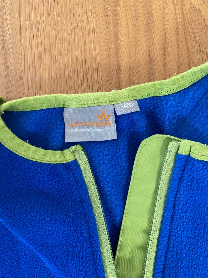 Wanabee Combinaison de ski vert/bleu sans manche Taille 3 ans - photo numéro 5