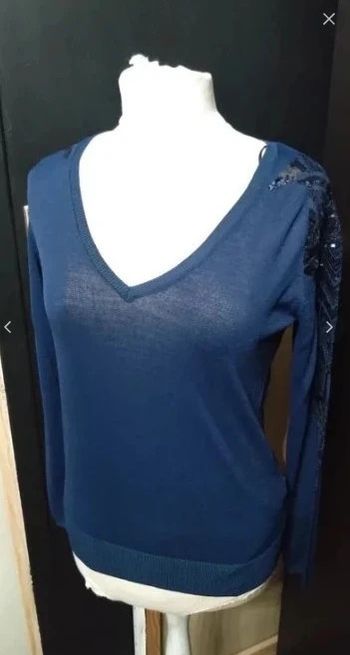 Pull Etam marine t 34 neuf