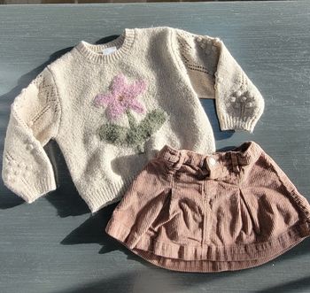 Ensemble jupe et pull zara fille 