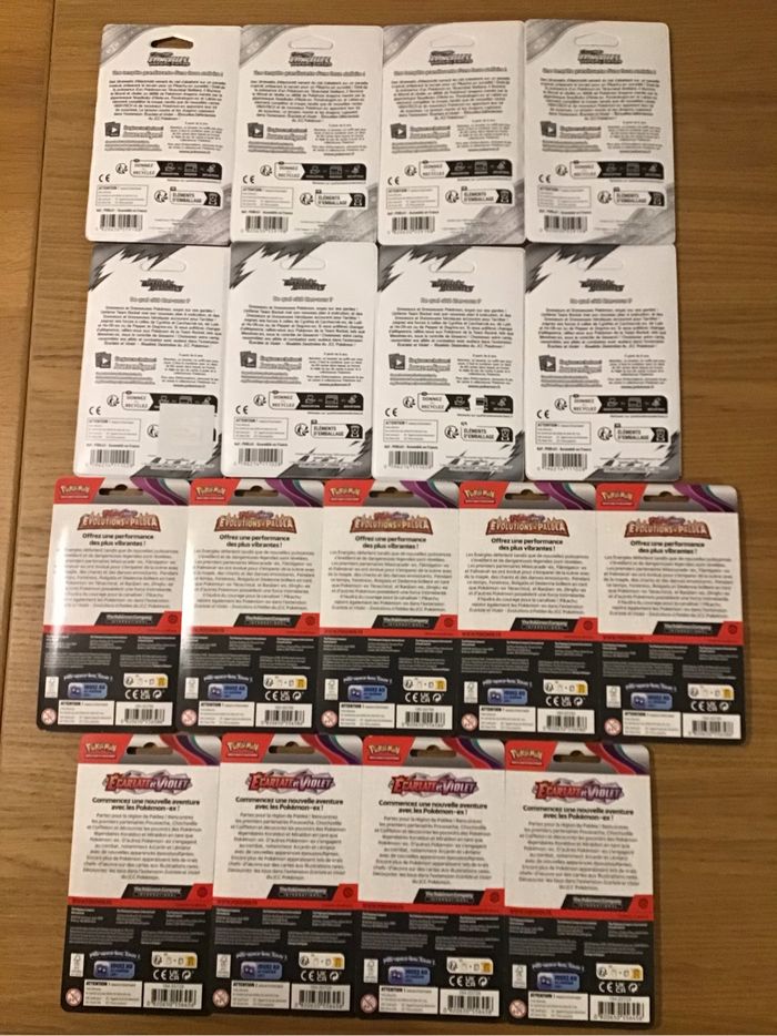 Lot 17 boosters blisters cartes Pokémon artset Étincelles déferlantes rivalités destinées évolutions à paldea - photo numéro 5