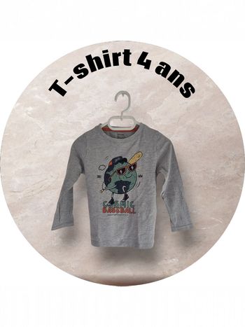 T-shirt basique garçon kiabi 4 ans