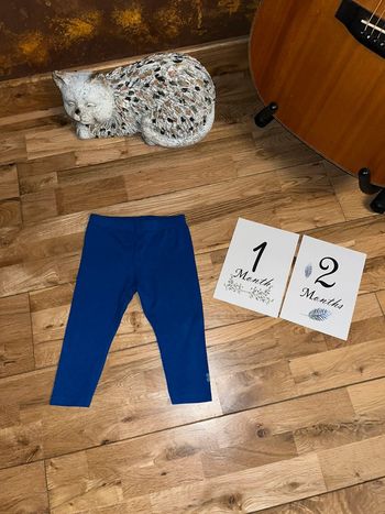 Joli legging bleu très bon état catimini 9-12mois/74cm