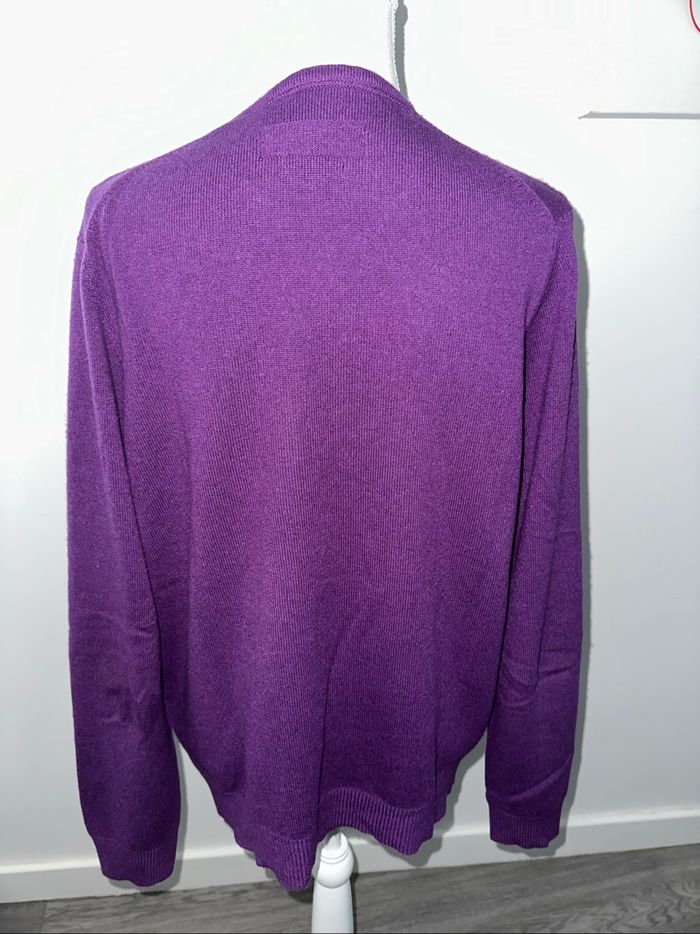 Pull en cachemire violet Galeries Lafayette TL - photo numéro 4