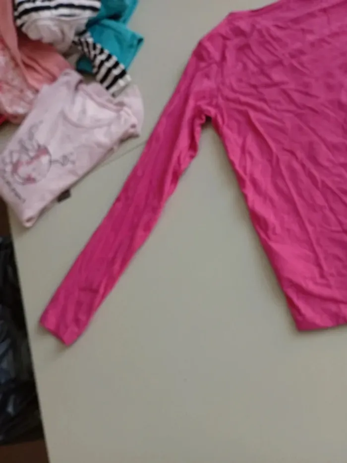 T-shirt manches longues Vertbaudet 14 ans prête pour l'aventure rose - photo numéro 8