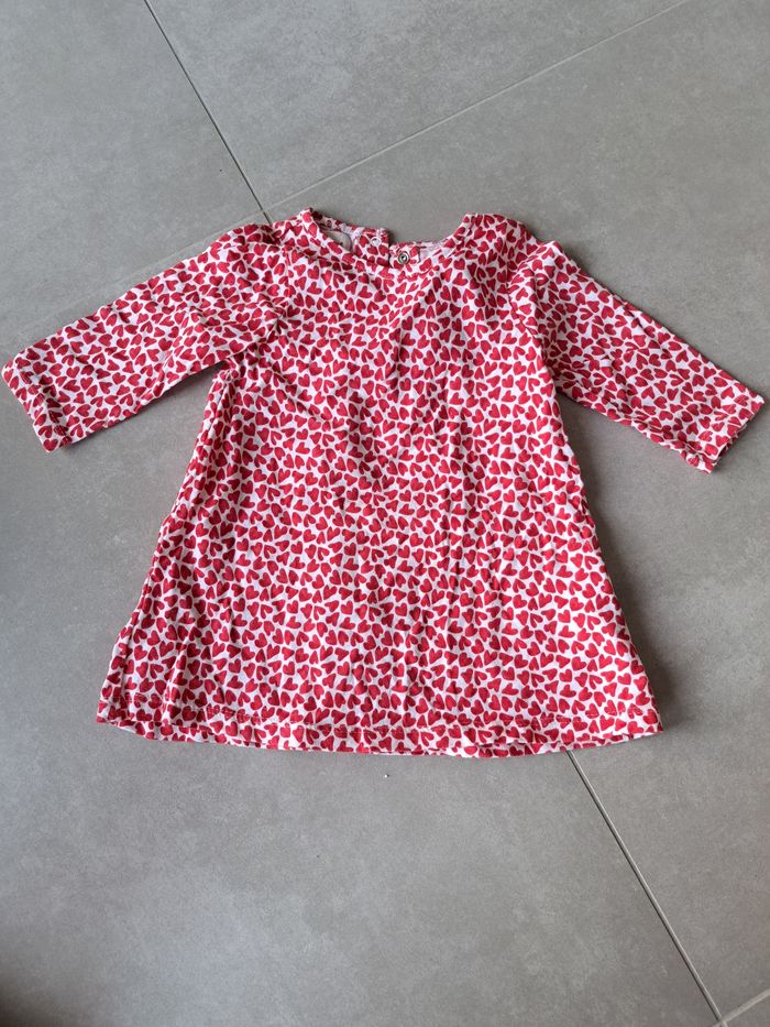 Robe à coeurs rouges 3 mois Du Pareil au même Du Pareil Au Même (DPAM) 3 mois Beebs