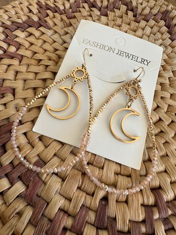 Boucles d’oreilles or et perles