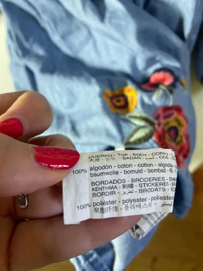 Robe fille Zara en coton avec broderies taille 8 ans - photo numéro 8