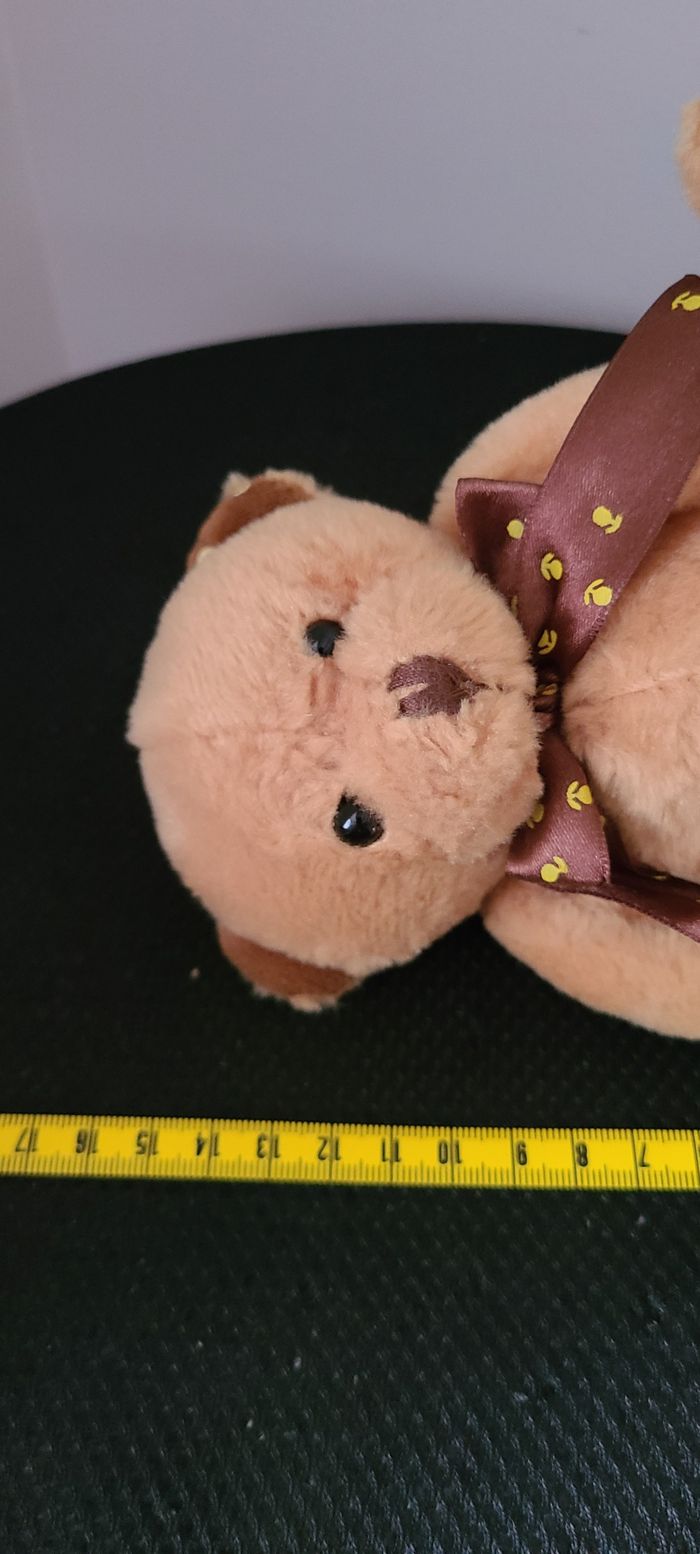 JEMINI - PELUCHE OURS NOEUD 15CM - photo numéro 5