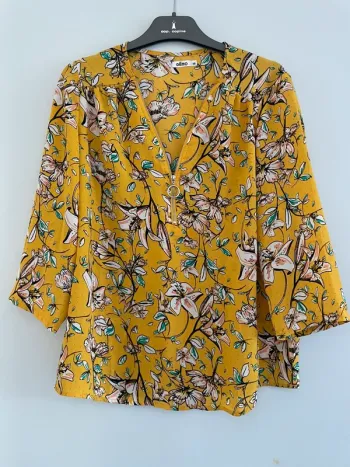 Blouse jaune fleuri Gemo 38