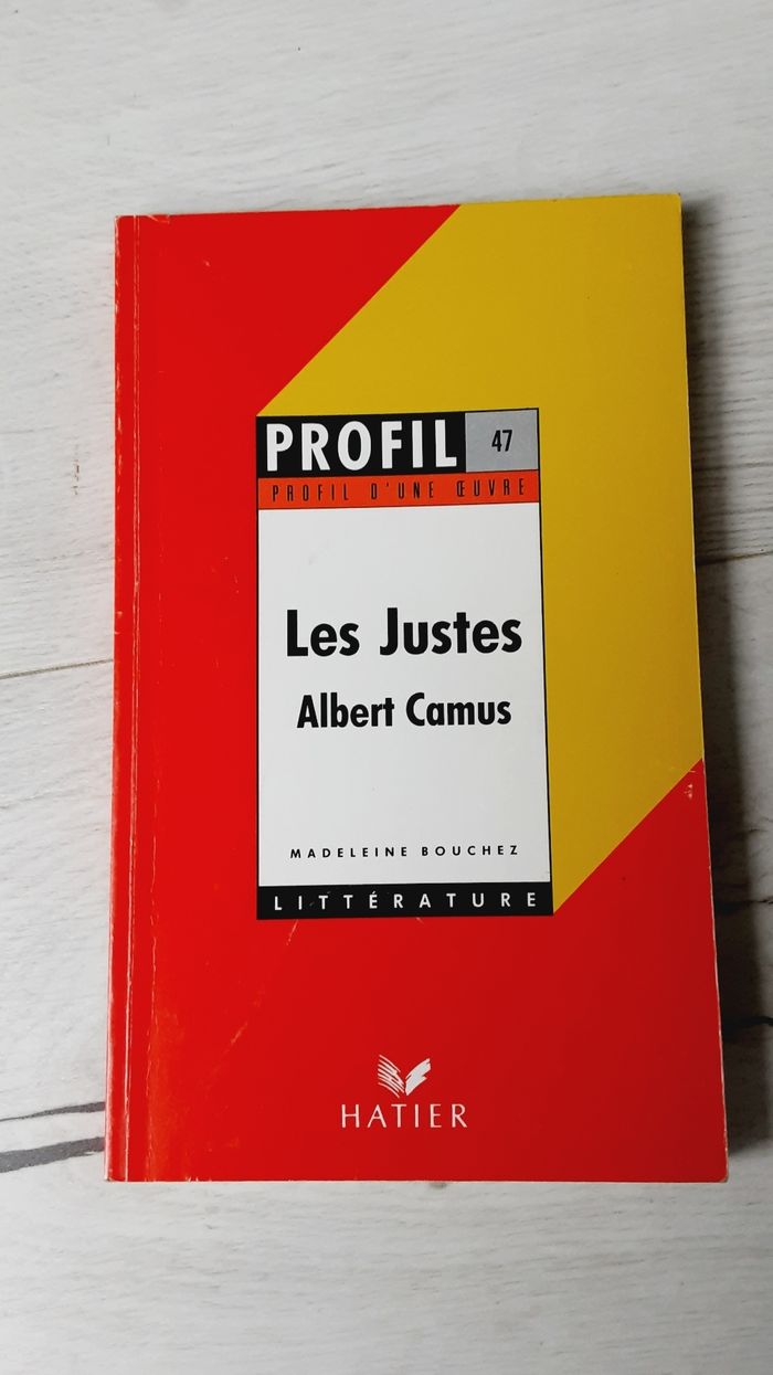 Livre profil littérature, Les justes, Camus, Hatier