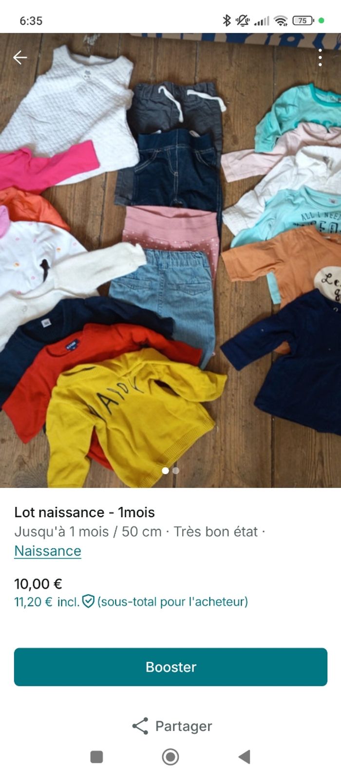 Gros lot de vêtements bébé fille - photo numéro 4