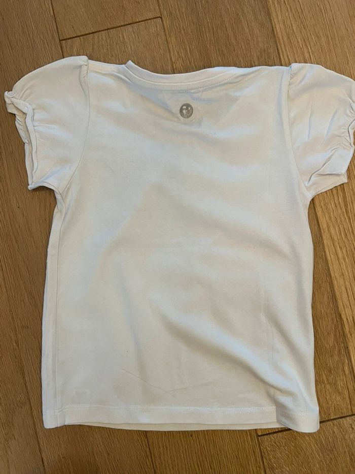 Tee shirt pardon fille 6 ans blanc neuf sans étiquette - photo numéro 5