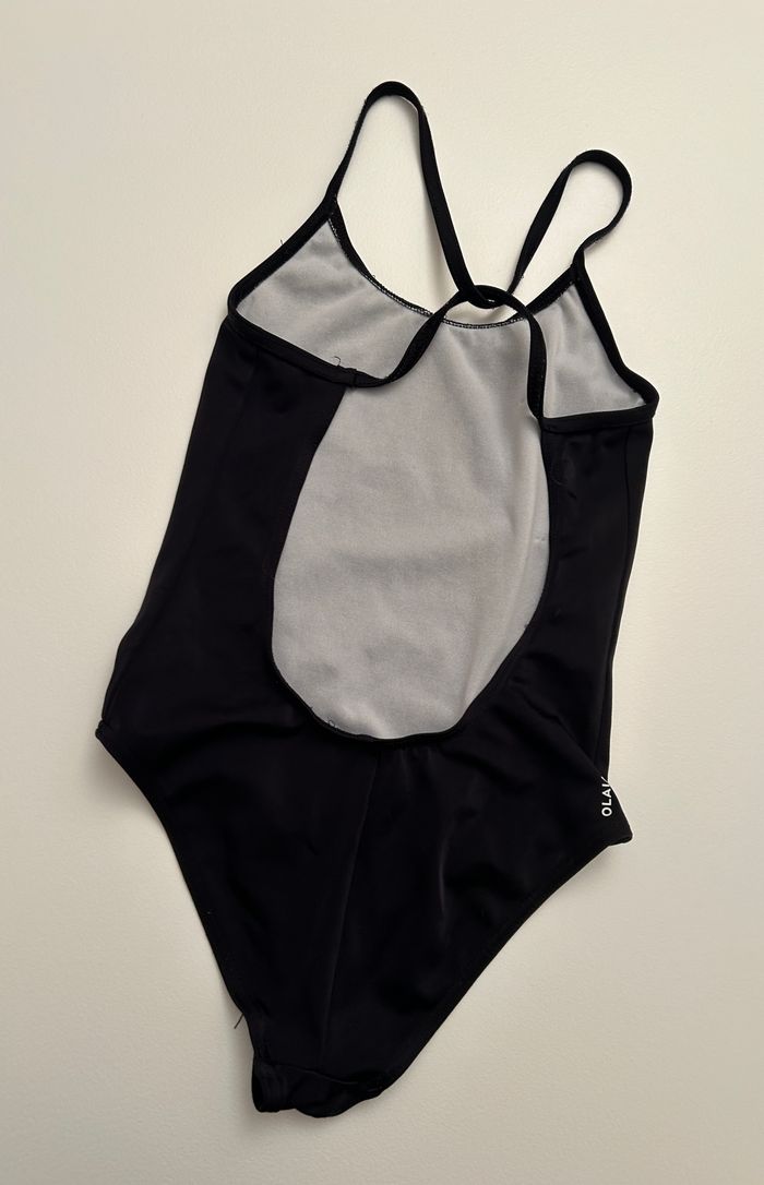 maillot de bain 1 pièce motif palmiers dorés taille 7/8 ans - photo numéro 3