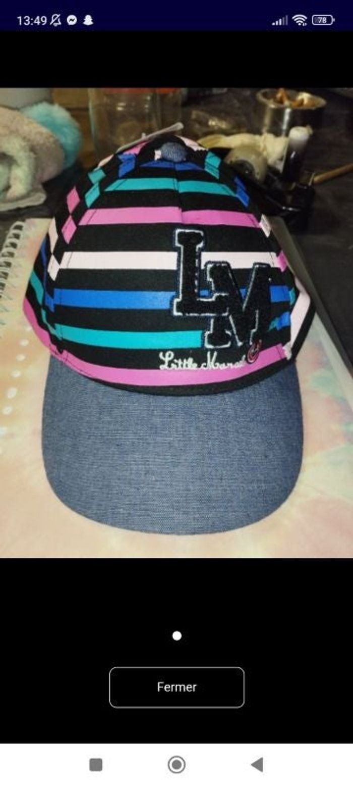 Casquette noir little Marcel