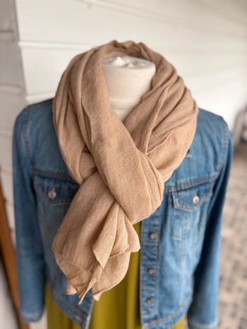 Écharpe Laine - Beige Clair N°35