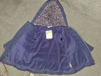 Manteau bleu foncé 24 mois