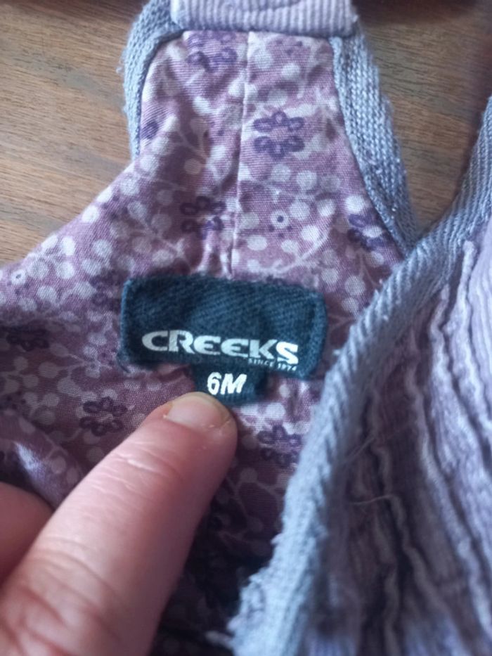 Robe en velour violet creeks 6mois - photo numéro 4