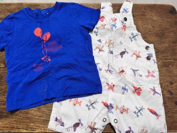 Ensemble salopette tee-shirt 