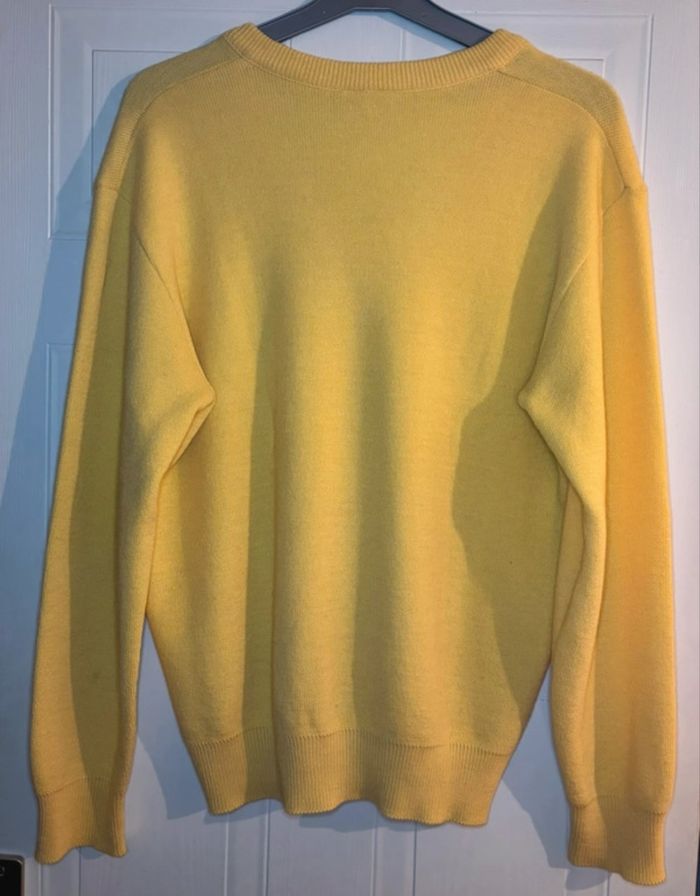 💛Pull Vintage Comme Neuf Lacoste Jaune Pâle/ Moutarde - Taille M(38/40) - photo numéro 6