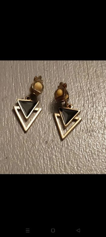 Boucles d'oreilles fantaisie triangle 