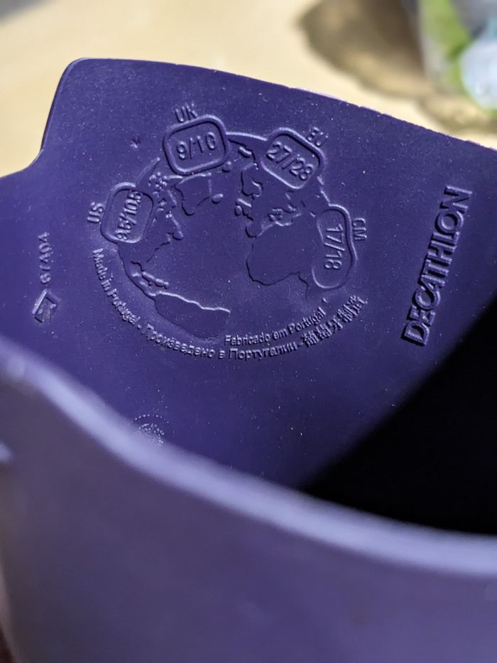 Bottes violet decathlon taille 27/28 - photo numéro 4