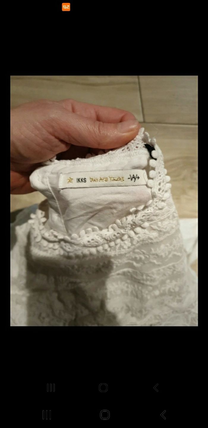 Tunique dentelle blanche fille ikks 10 ans - photo numéro 3