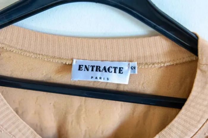 C48 blouse beige Entracte T2 - photo numéro 3