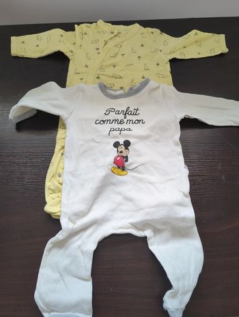 Lot 2 pyjamas coton 6mois