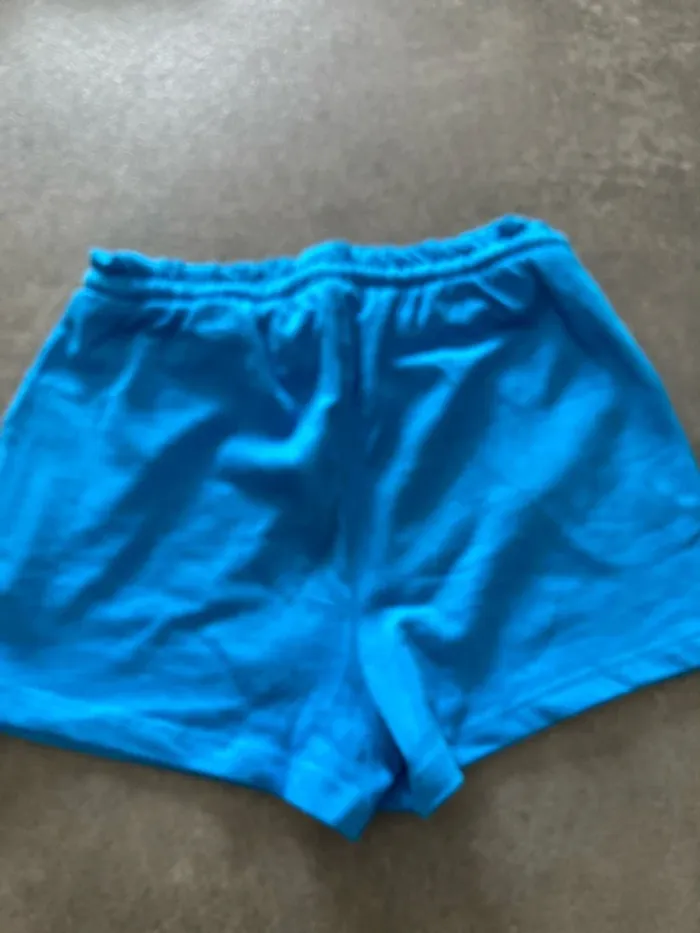 short bleu coton fille 8 ans - photo numéro 3