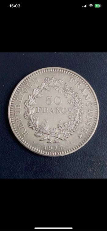 pièce de monnaie 50 Francs