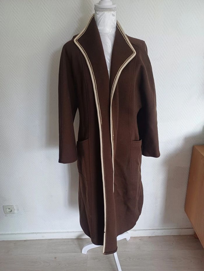 Manteau long marron