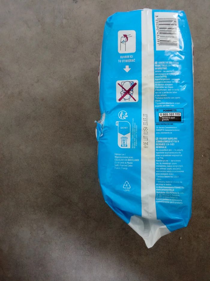 Couches de piscine pompette splash taille 4-9kg - photo numéro 2