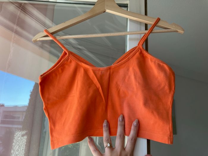 Croc top ou débardeur orange Etam - photo numéro 3