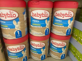 Lot 6 boites lait babybio primea