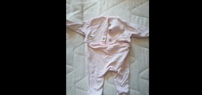 Pijama rayé rose naissance - photo numéro 3