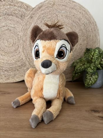 Neuf doudou biche bambi allongé Disney nicotoy 25 cm