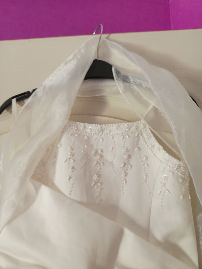 Robe cérémonie avec etole ivoire - photo numéro 2
