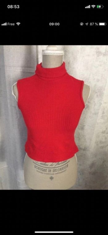 Polo sans manche Jennifer taille 34/36 + autre