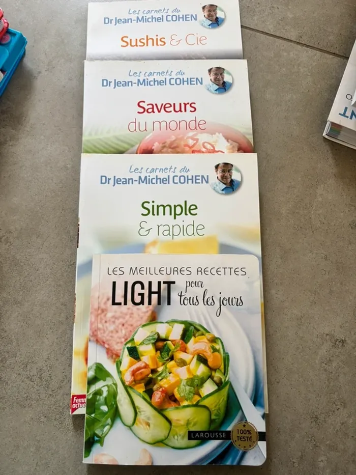 Lot livres de cuisine saine