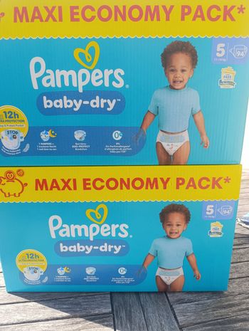 Couches Pampers baby dry n' 5
